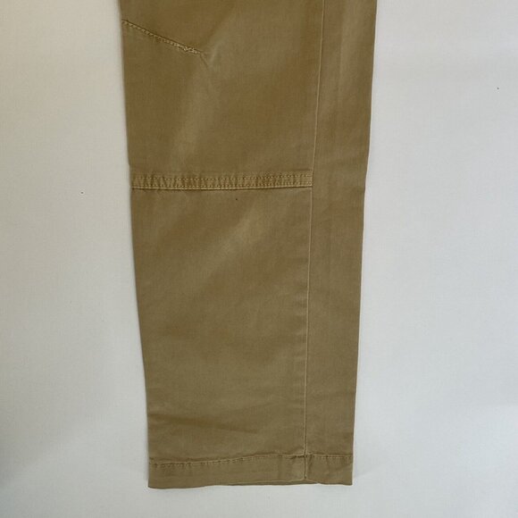Guess Men’s Lunita Twill Cargo Jeans Utility Fit Crop Leg In Khaki Size 34 - Picture 7 of 14